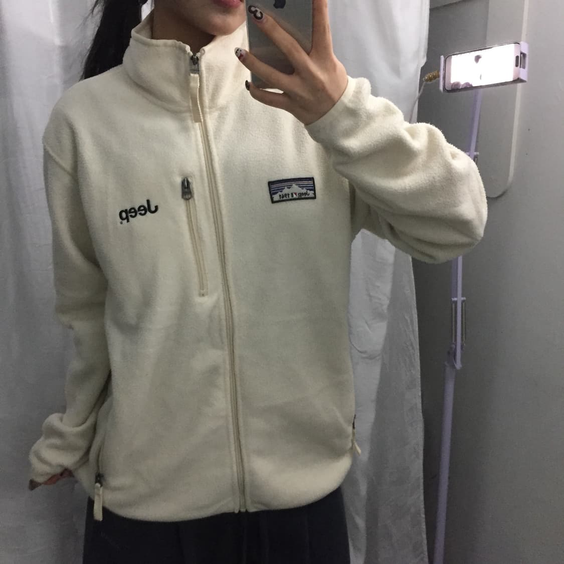 Jeep 지프 아방핏 아이보리 후리스 상품이미지2