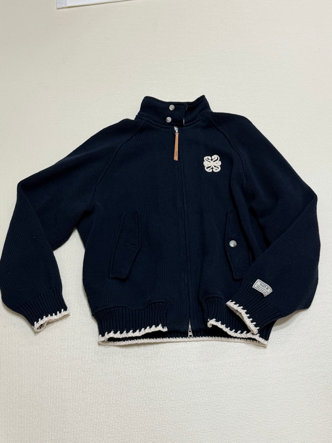 새터 니트집업 상품이미지1