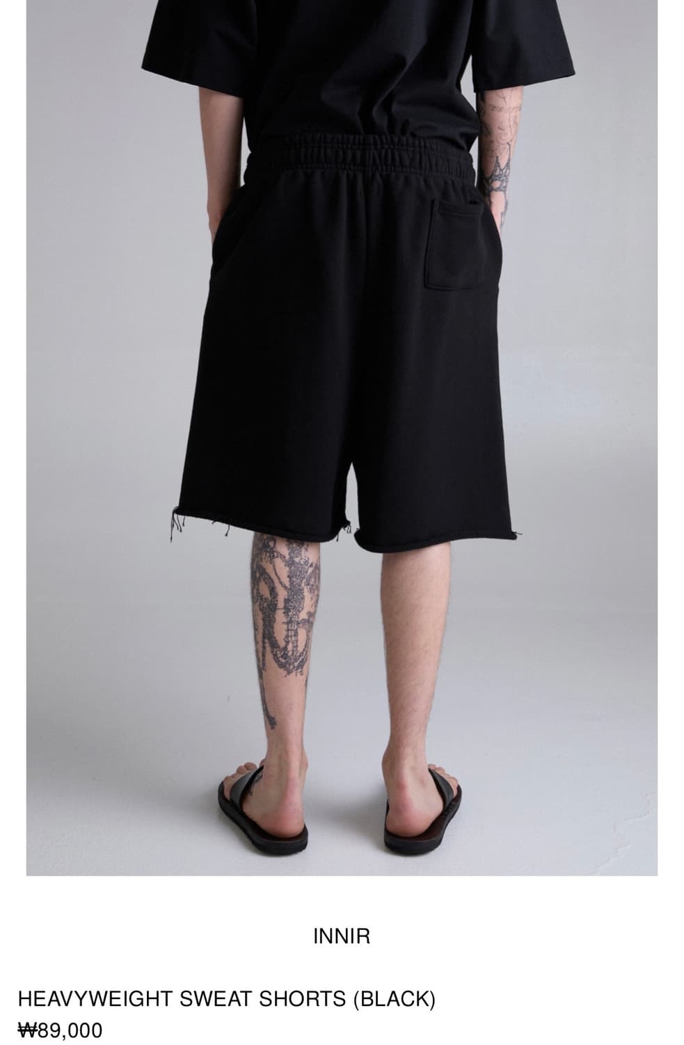 INNIR 이니어 헤비웨이트 스웻 쇼츠 상품이미지4