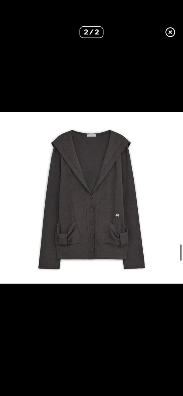 구해요) 허그유어스킨 리본후드가디건 상품이미지2