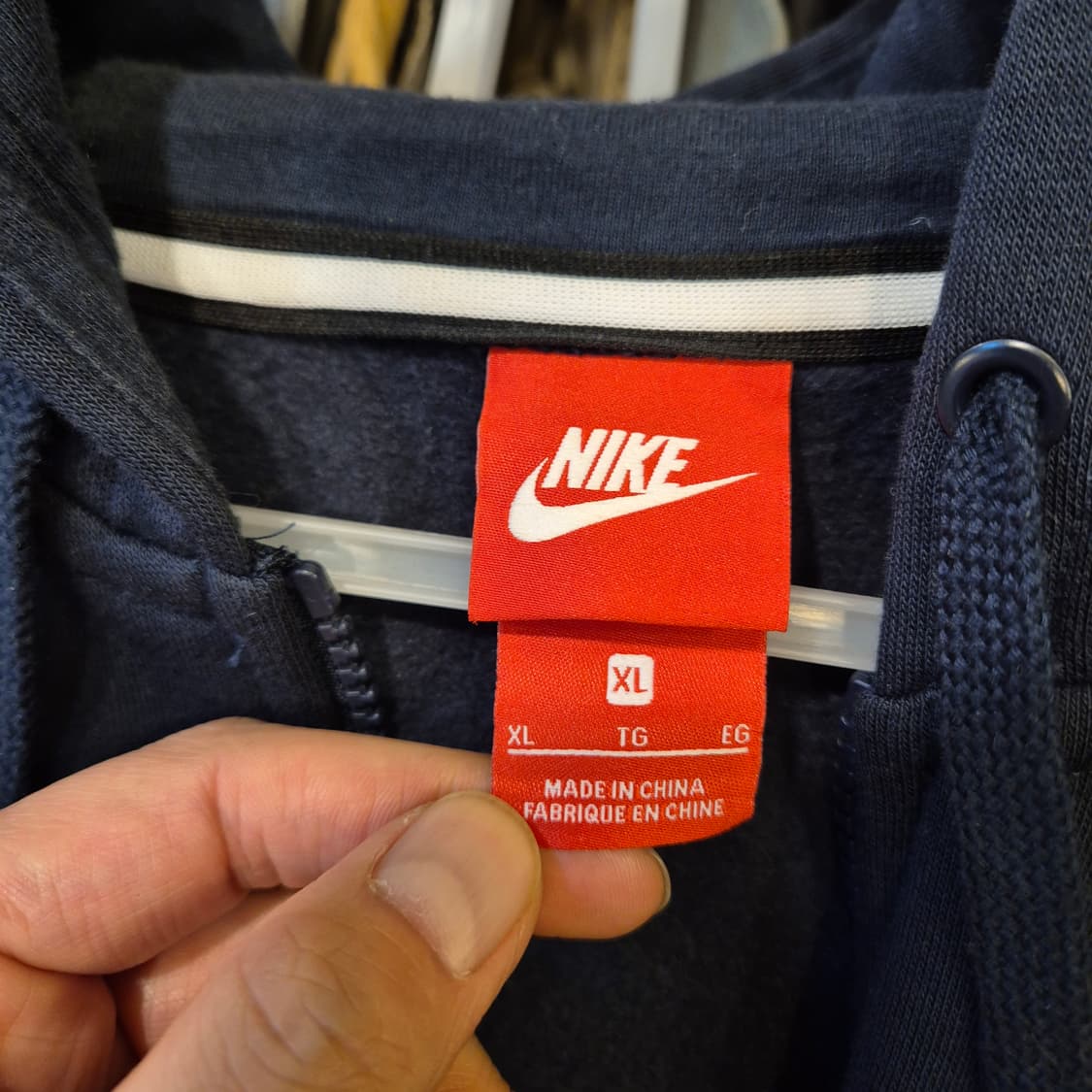 XL 나이키 네이비 빅로고 후드집업  상품이미지3