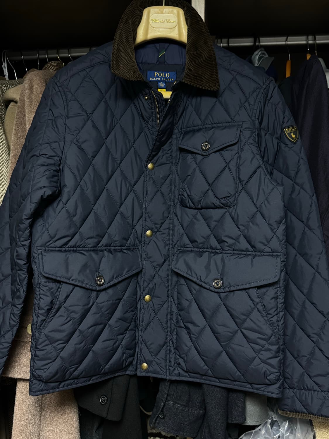 폴로 랄프로렌 발수 퀼트 자켓 네이비 m 상품이미지1