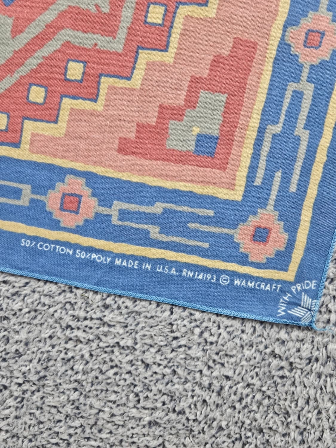 USA 나바호 아즈텍 문양 패턴 반다나 ( 54X54 ) / 10968 상품이미지3