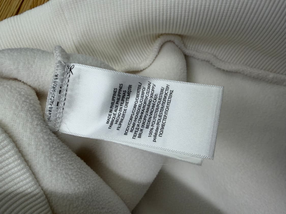 [L]폴로 랄프로렌 흰색 뽀글이 양털 후드티 상품이미지5