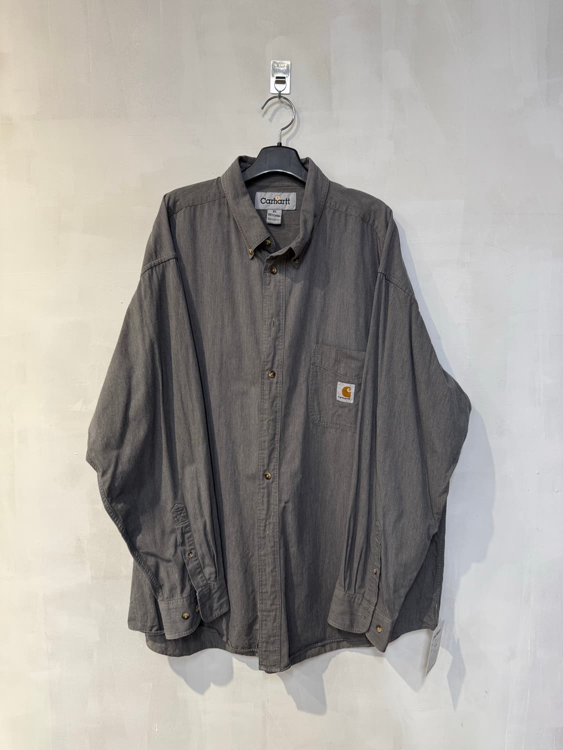 칼하트 그레이 긴팔셔츠 상품이미지1