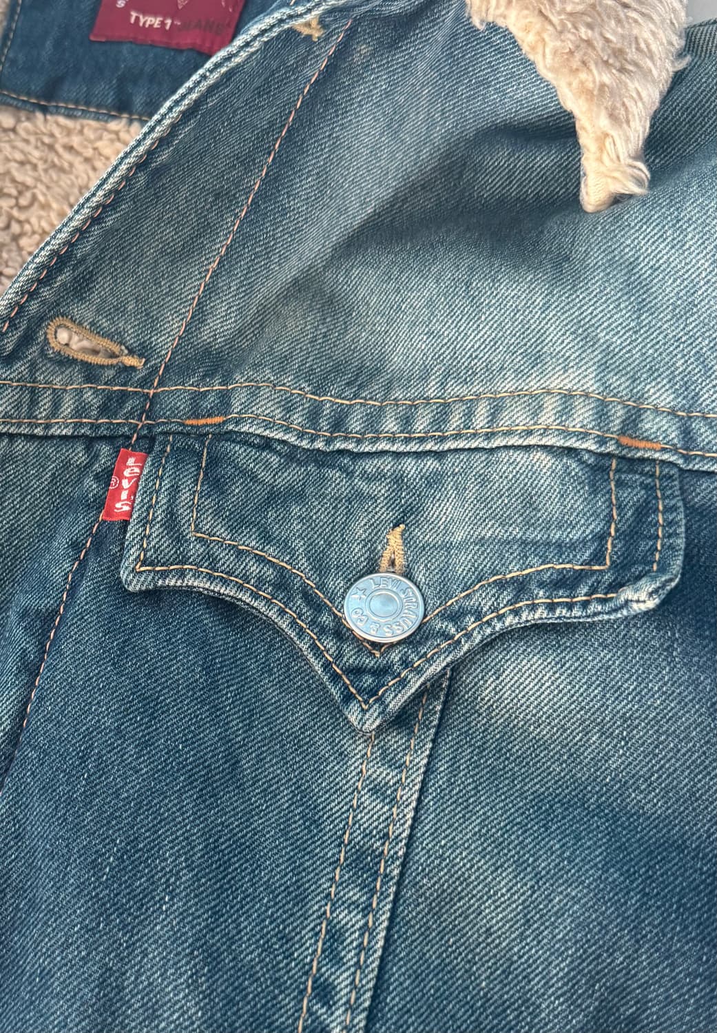 리바이스 타입원 쉐르파 자켓 L 상품이미지4