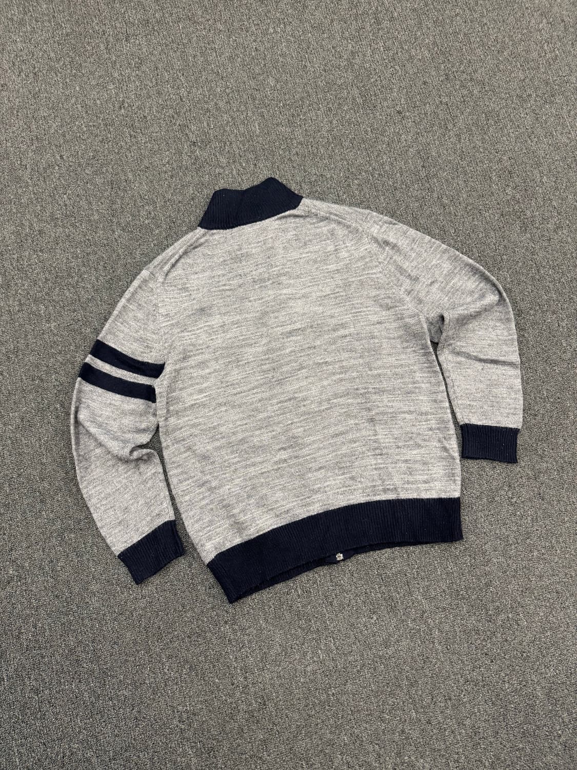 OPST 빈티지 72패치 그레이 니트 집업 상품이미지4