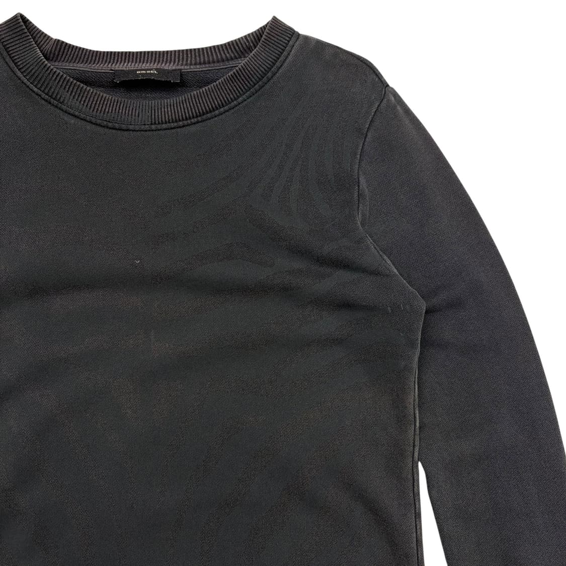 디젤 본 프린팅 차콜 스웻셔츠 XS 상품이미지2