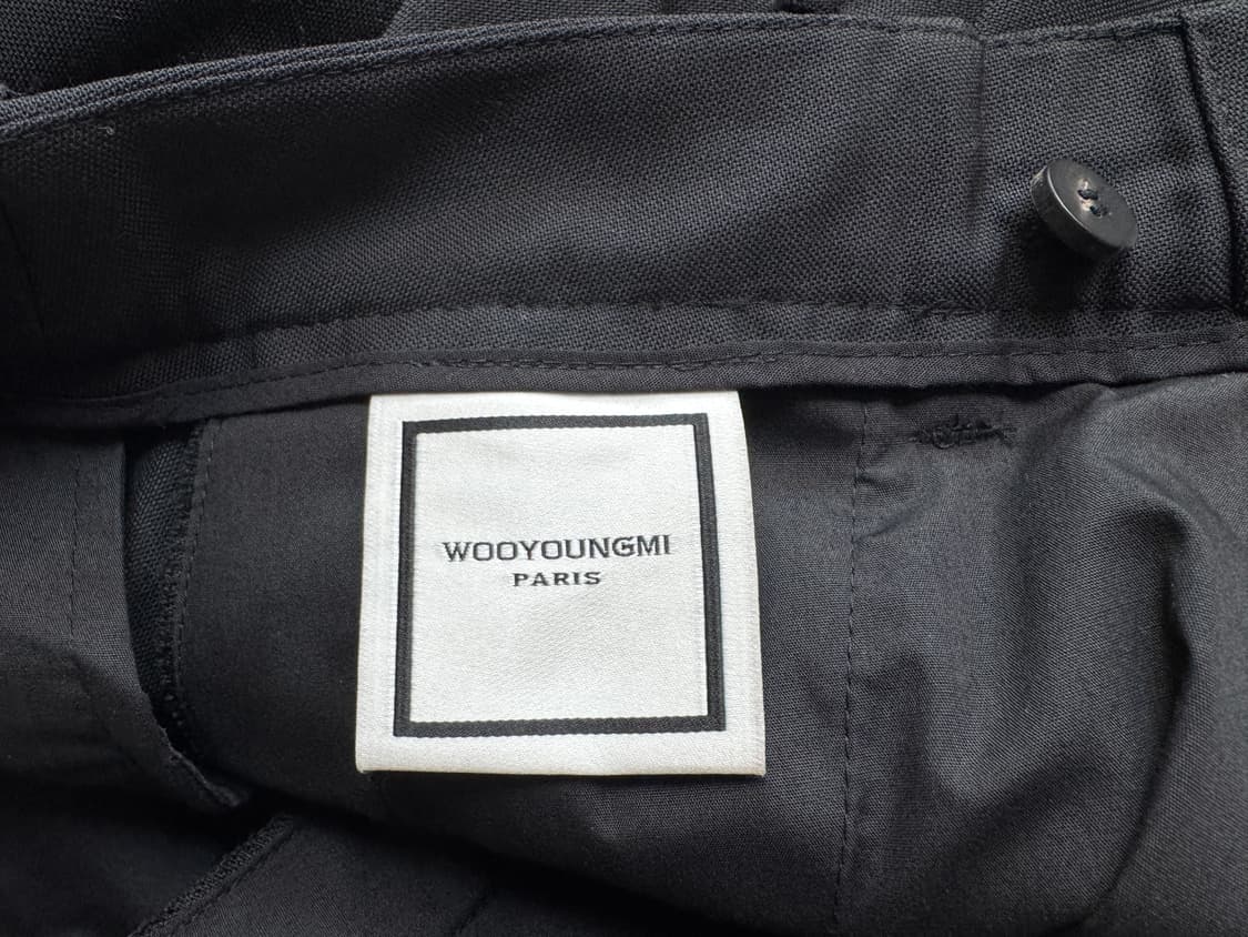 21fw 우영미 턴업 카브라 블랙 팬츠 WOOYOUNGMI 상품이미지6