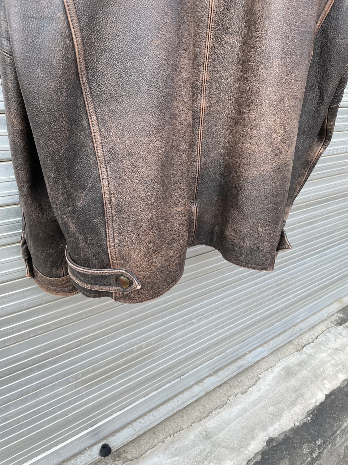 90s Eddie Bauer Distressed Leather Jk 상품이미지9