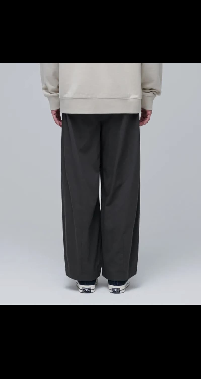 무탠다드 코튼 와이드 벌룬 팬츠 다크그레이 34 상품이미지2