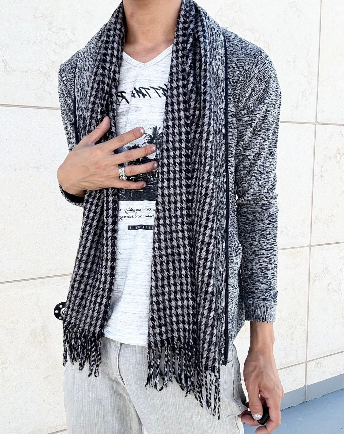“Vintage” Check Pattern Scarf 상품이미지5