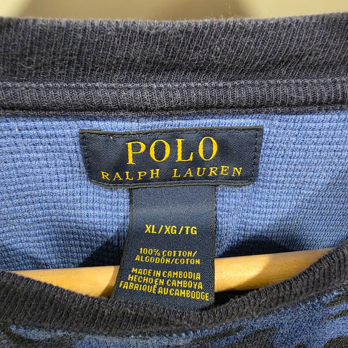 폴로 랄프로렌 모던 카모 와플 티셔츠 상품이미지2