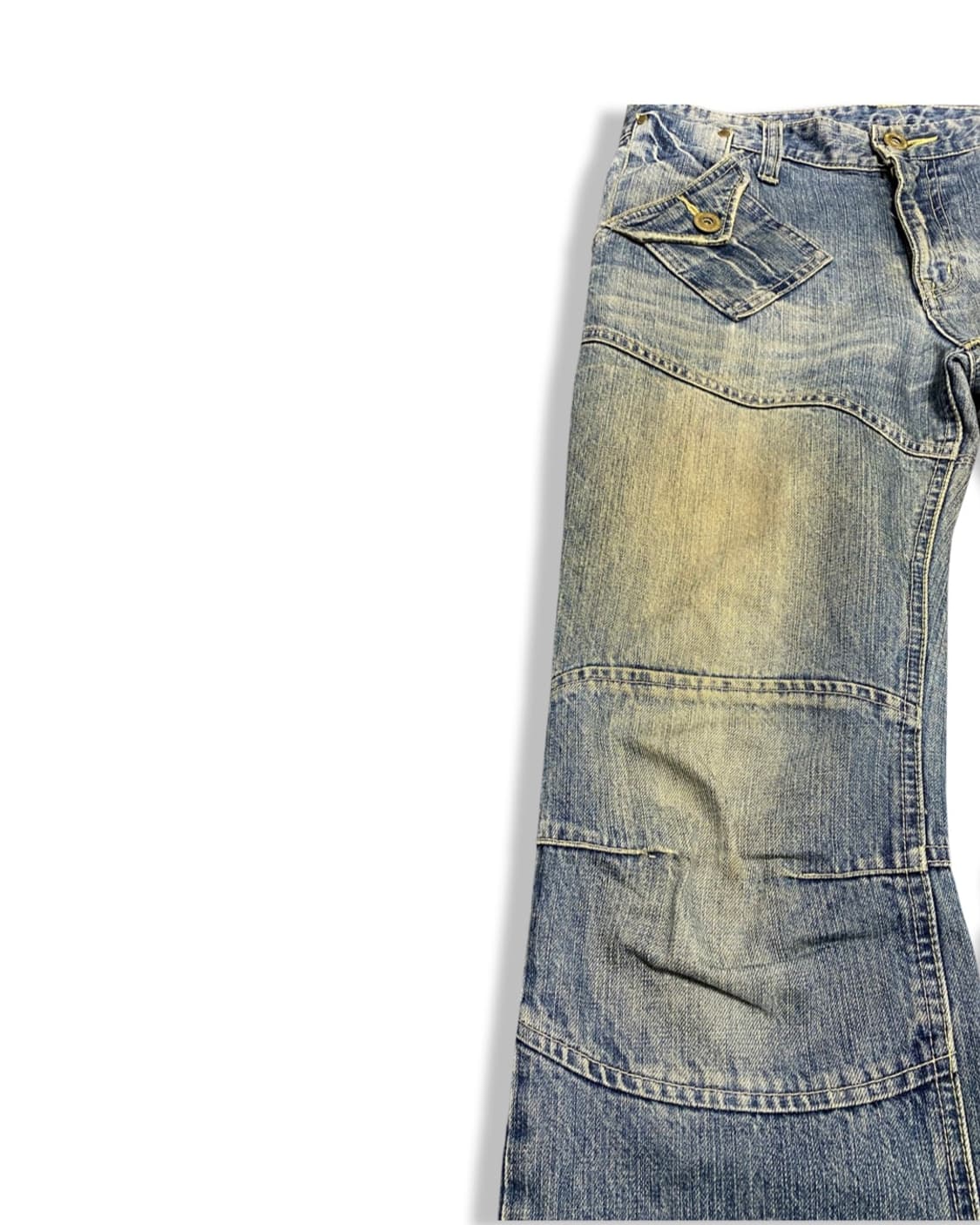 Boots Cut Biker Denim Pants 상품이미지4