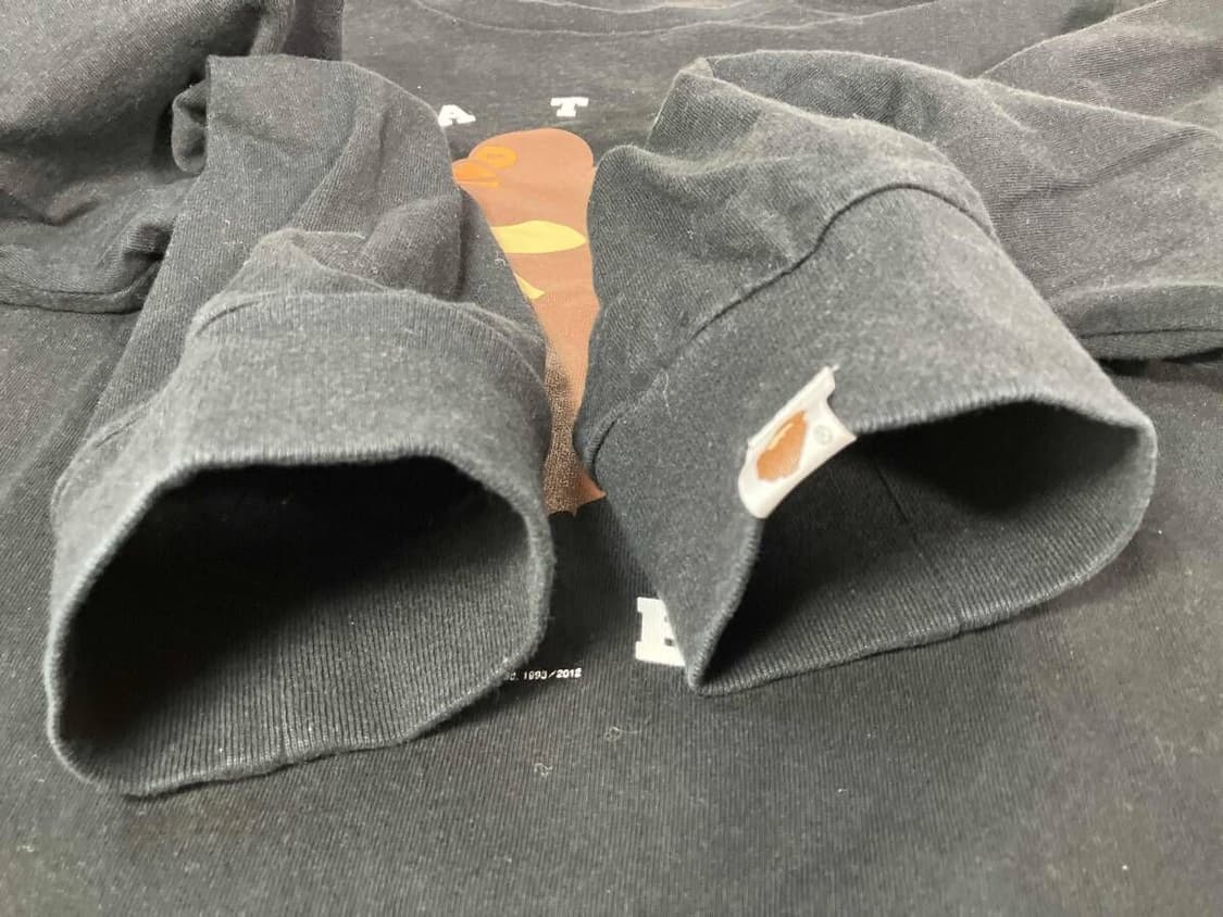 베이프 빅 에이프 헤드 롱슬리브 티셔츠 블랙 상품이미지4