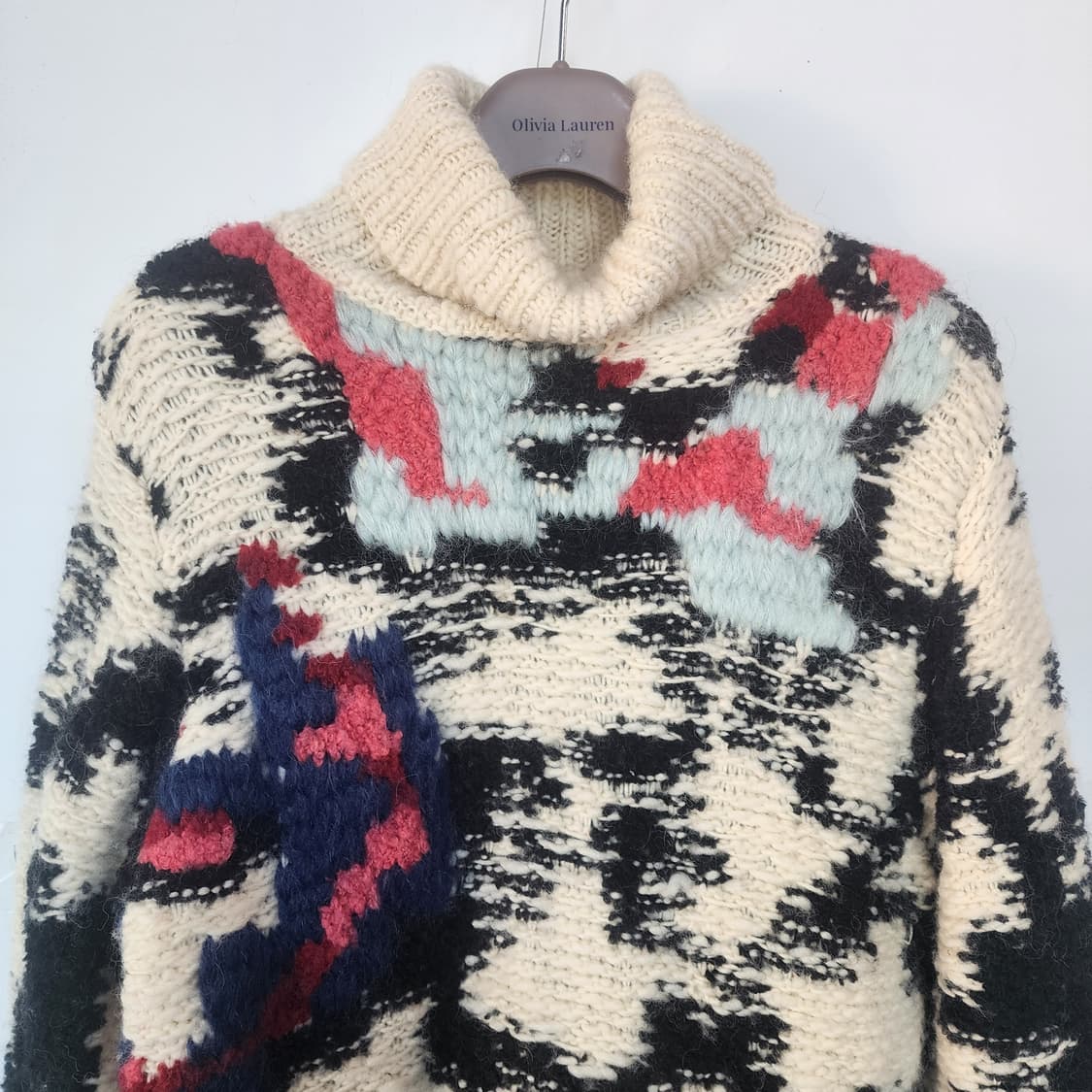 이자벨마랑 터틀넥 패턴 니트 상품이미지2