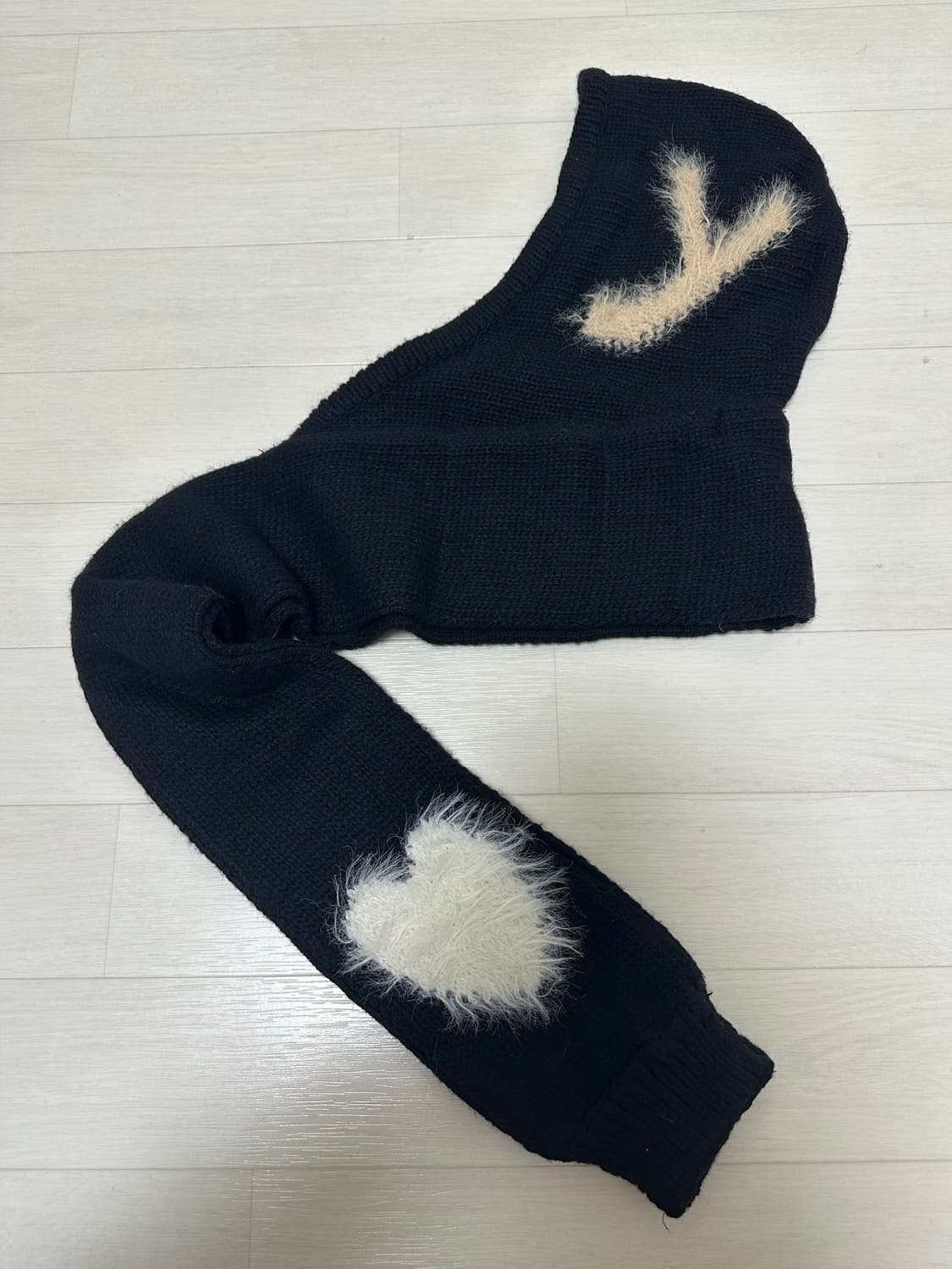 오픈와이와이 자카드 후드 머플러 (한소희 착용) 상품이미지5