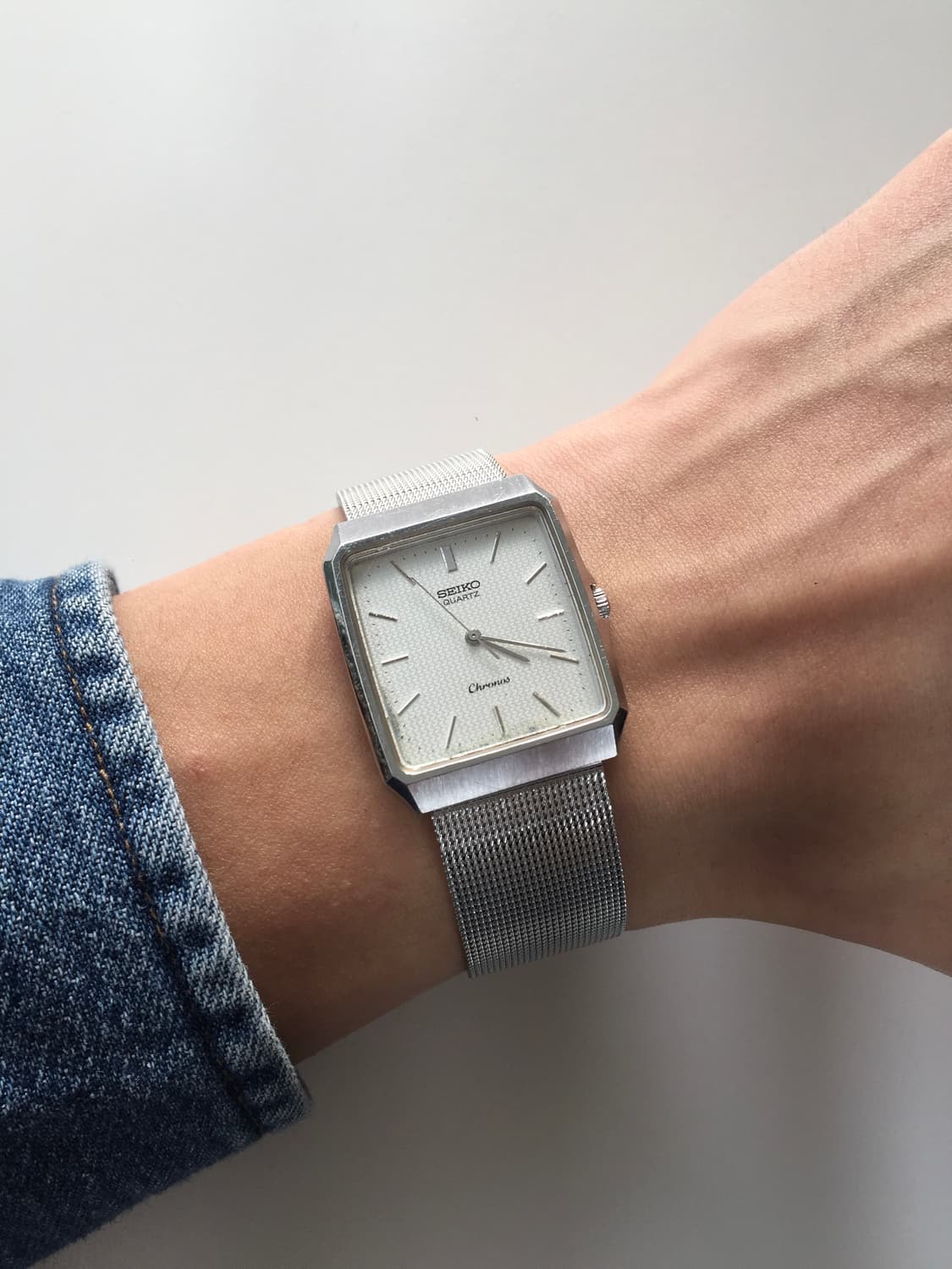 80s seiko chronos slim square quartz 상품이미지1