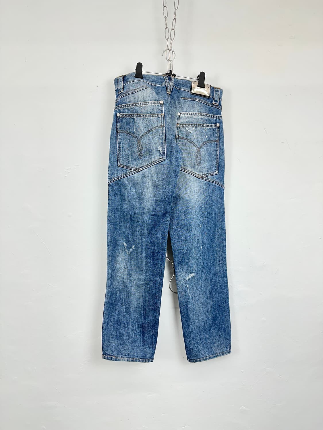 Versace Metal Plate Detail Denim Pants 상품이미지5