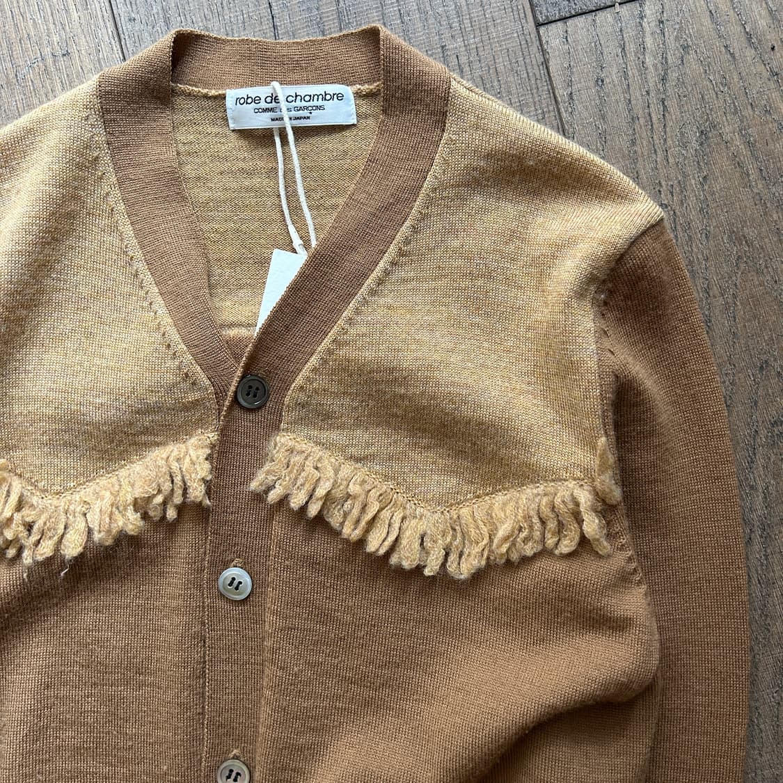 90’s Ruffle Camel Cardigan 상품이미지3