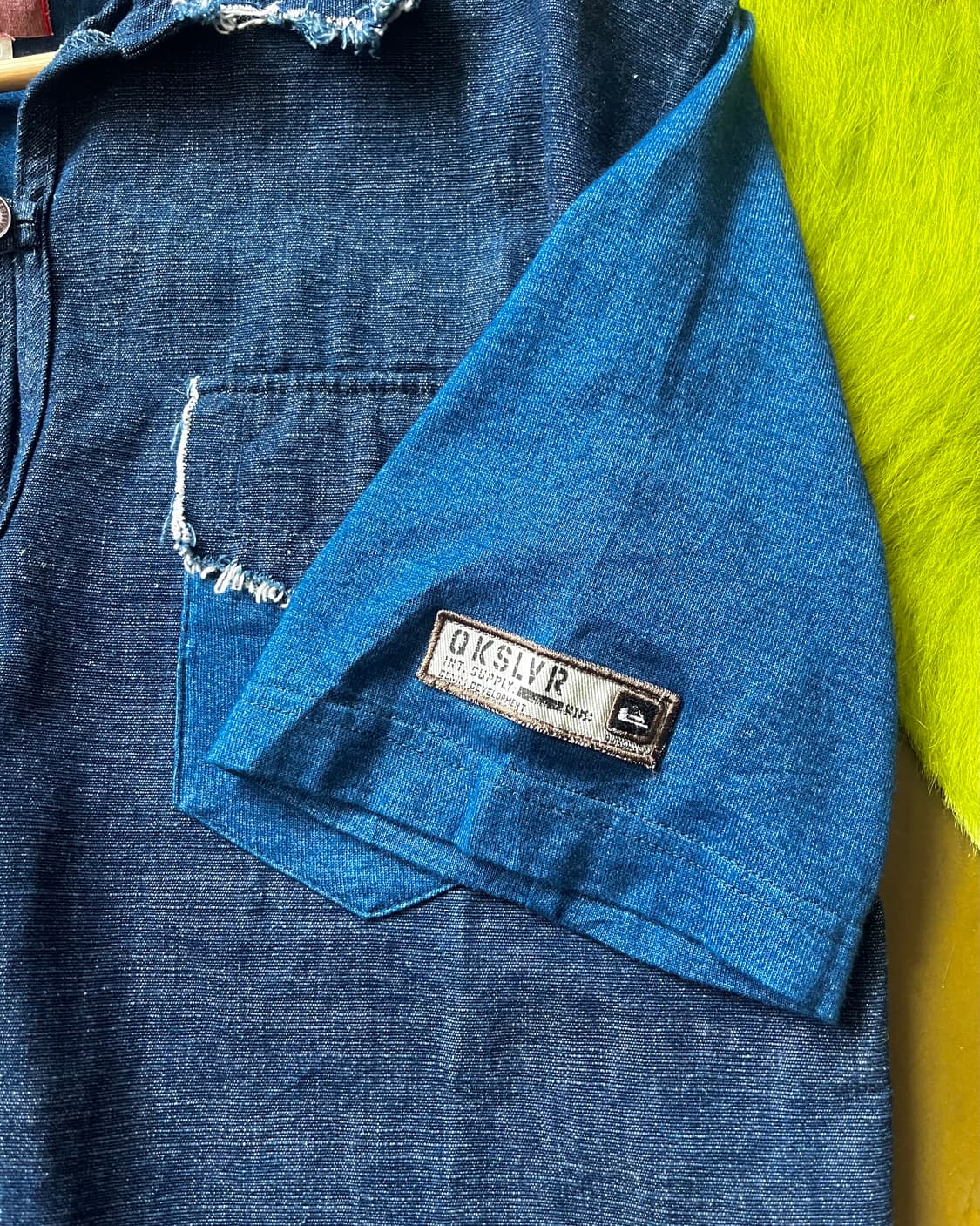 1980s Quiksilver 1/2 Indigo Denim Top 상품이미지6