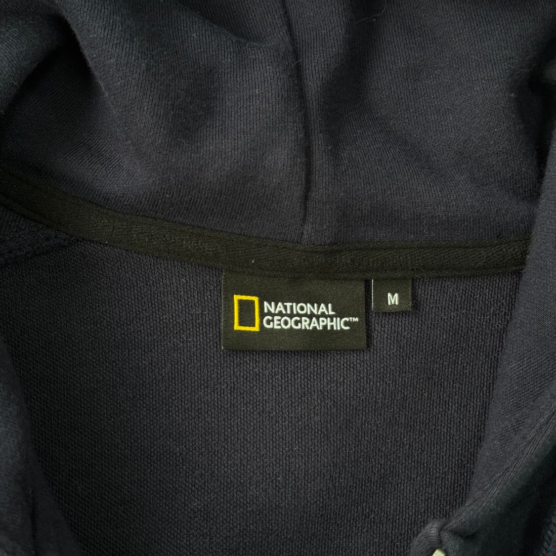 네셔널지오그래픽 네이비 백로고 후드집업 M 상품이미지6