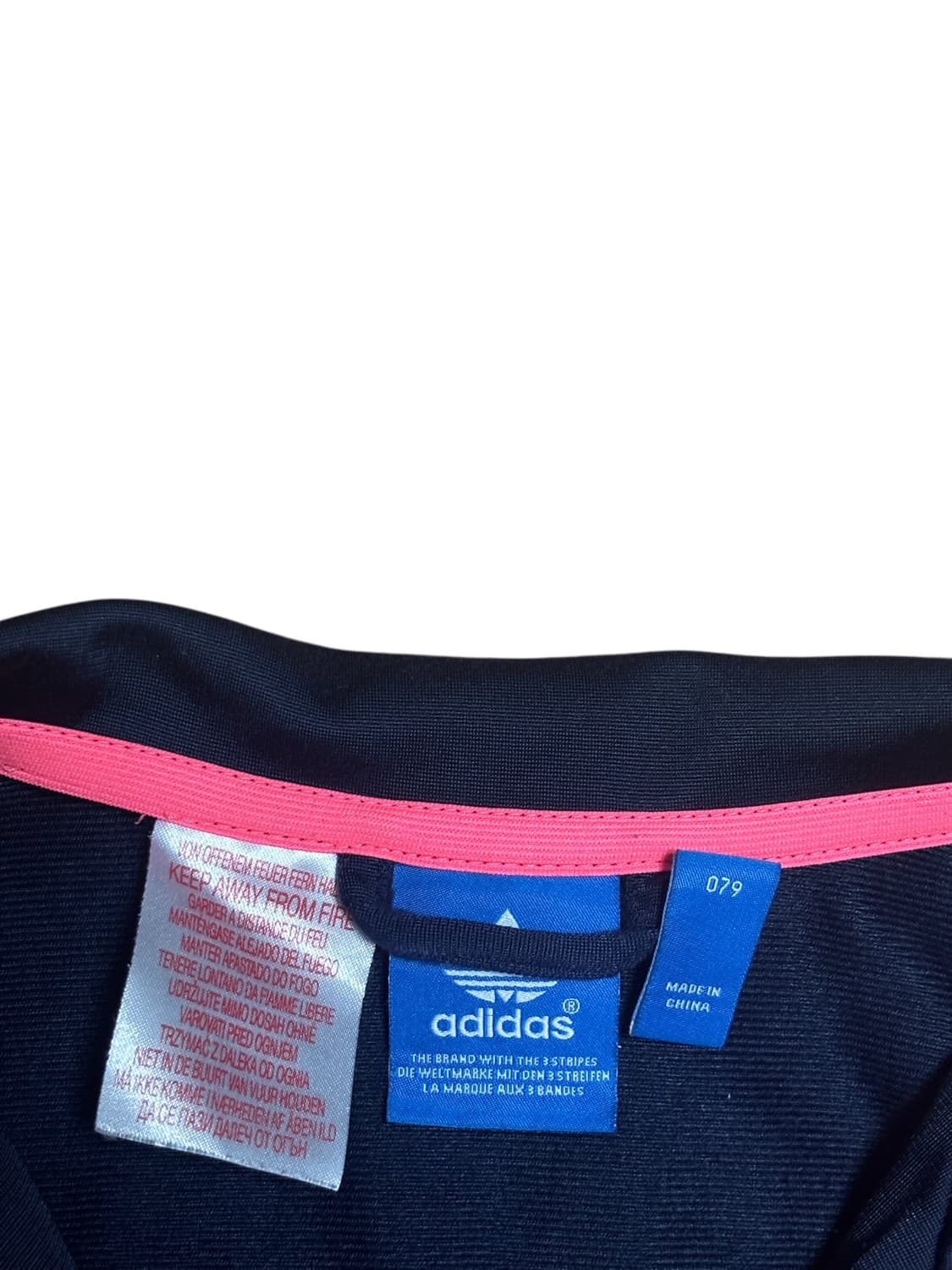아디다스 파이어버드 네이비 핑크 빅로고 져지 상품이미지7