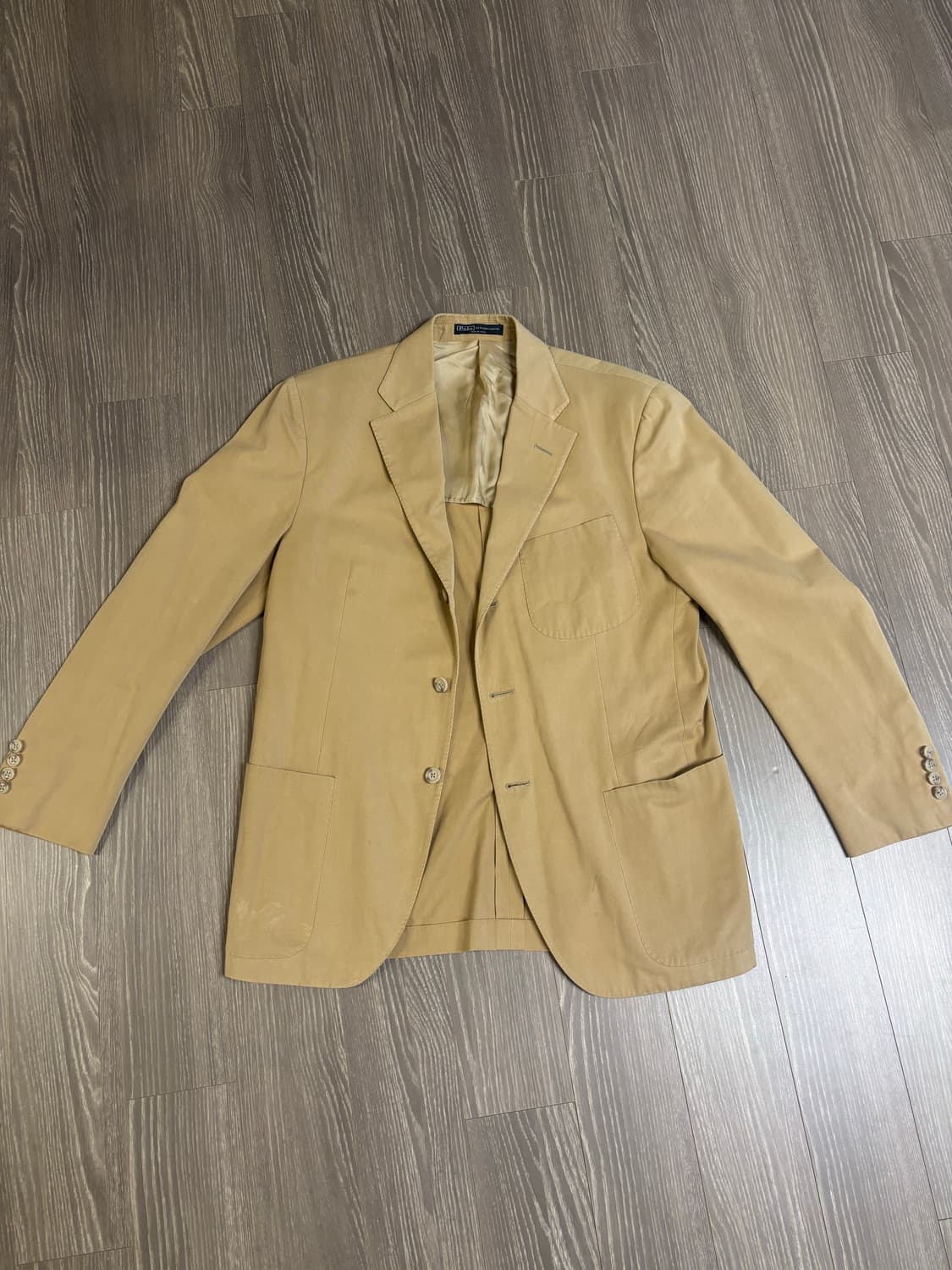 베이지 폴로 코튼 트윌 블레이저 (Made In Italy) 상품이미지1