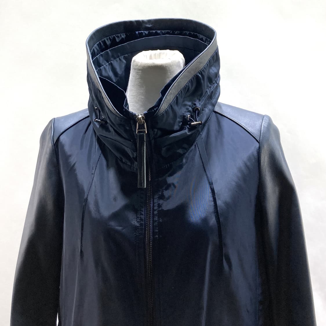 루나코어스 여성양가죽트렌치코트 네이비 55  상품이미지2