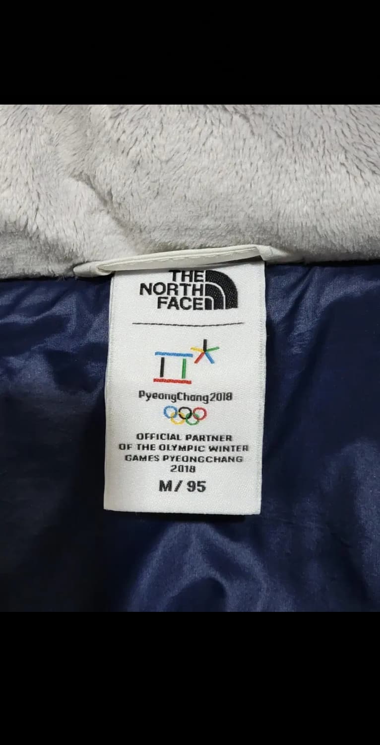 (M) 노스페이스 다운자켓 화이트 평창올림픽 패딩점퍼 태극기  상품이미지3