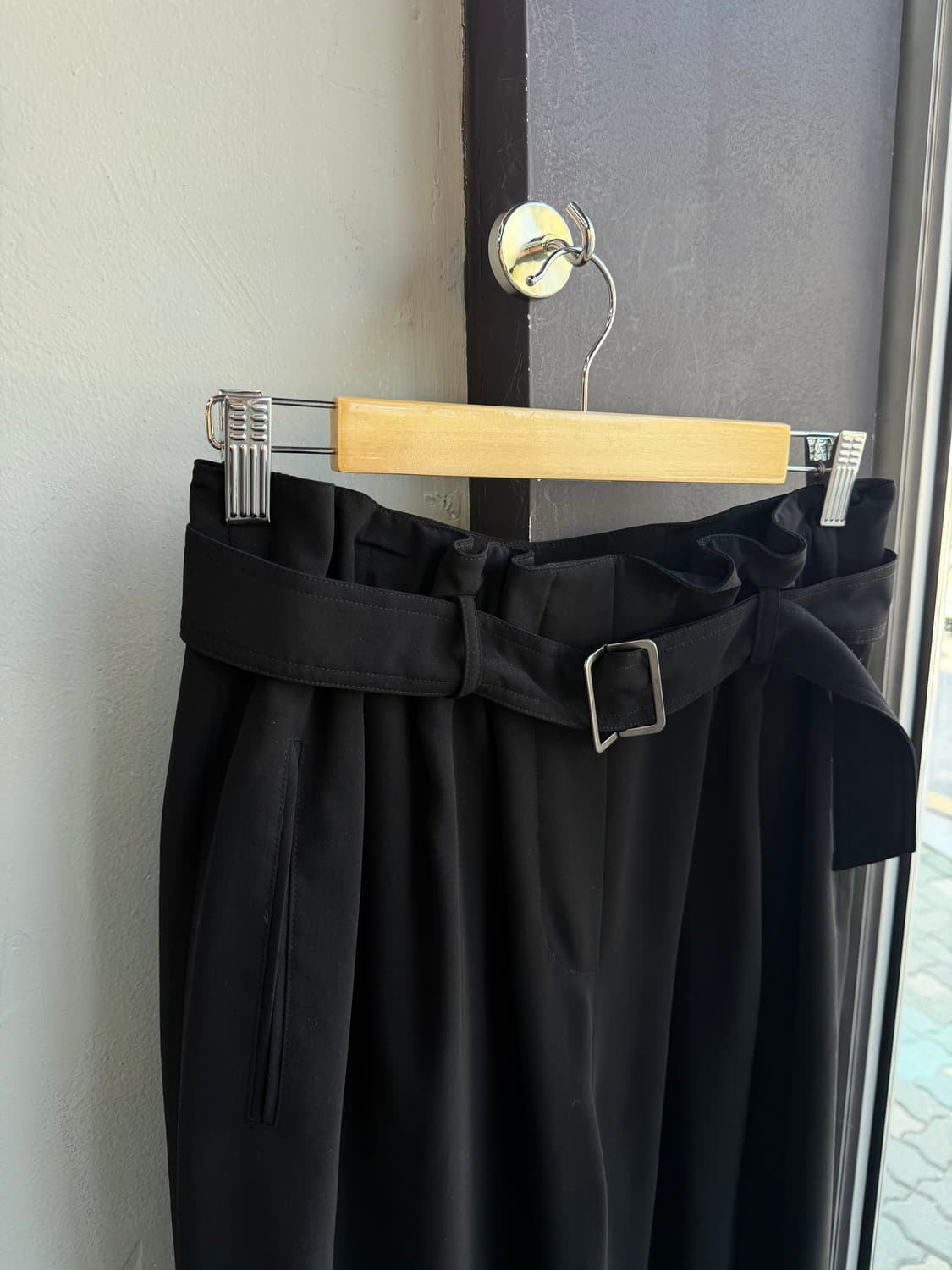 64/ 시스템 벨티드 투턱 밴딩팬츠 상품이미지3