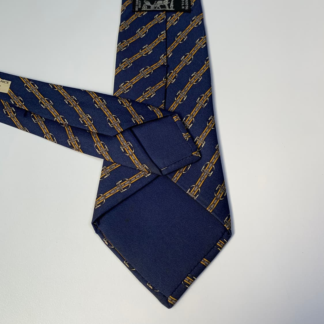 에르메스(HERMES) 명품 100실크 프랑스 빈티지넥타이 A등급 상품이미지6