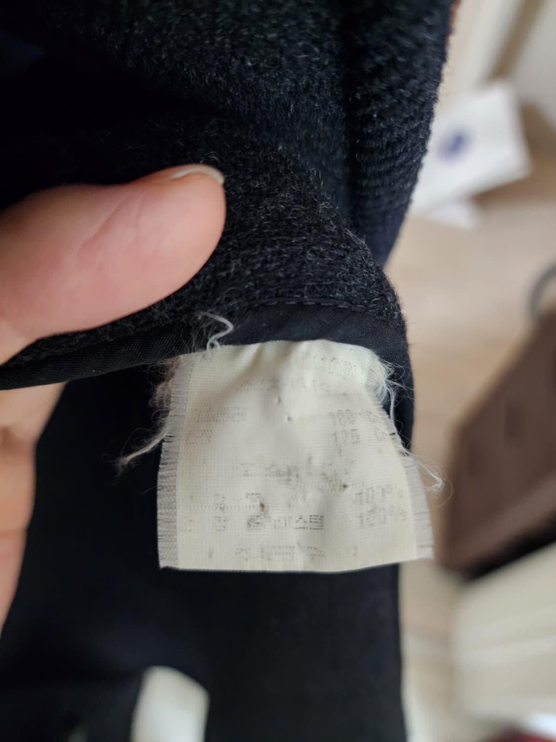 노티카 차콜 헤링본 패턴 더플코트 M(100~105) 상품이미지3