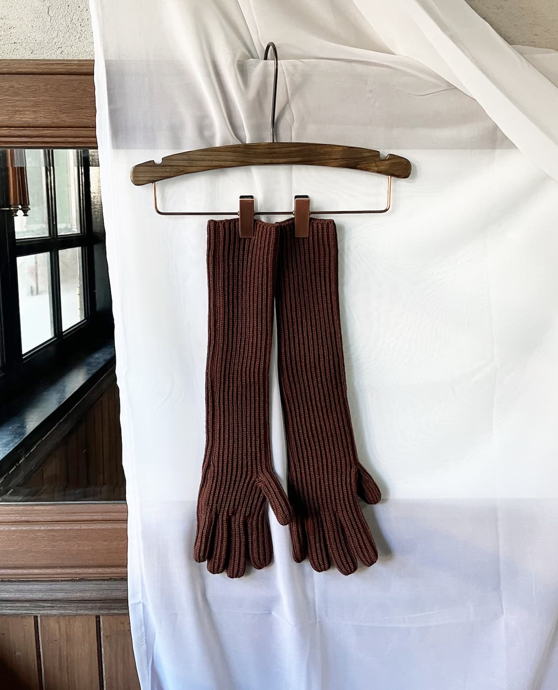 PRADA brown long gloves 상품이미지4