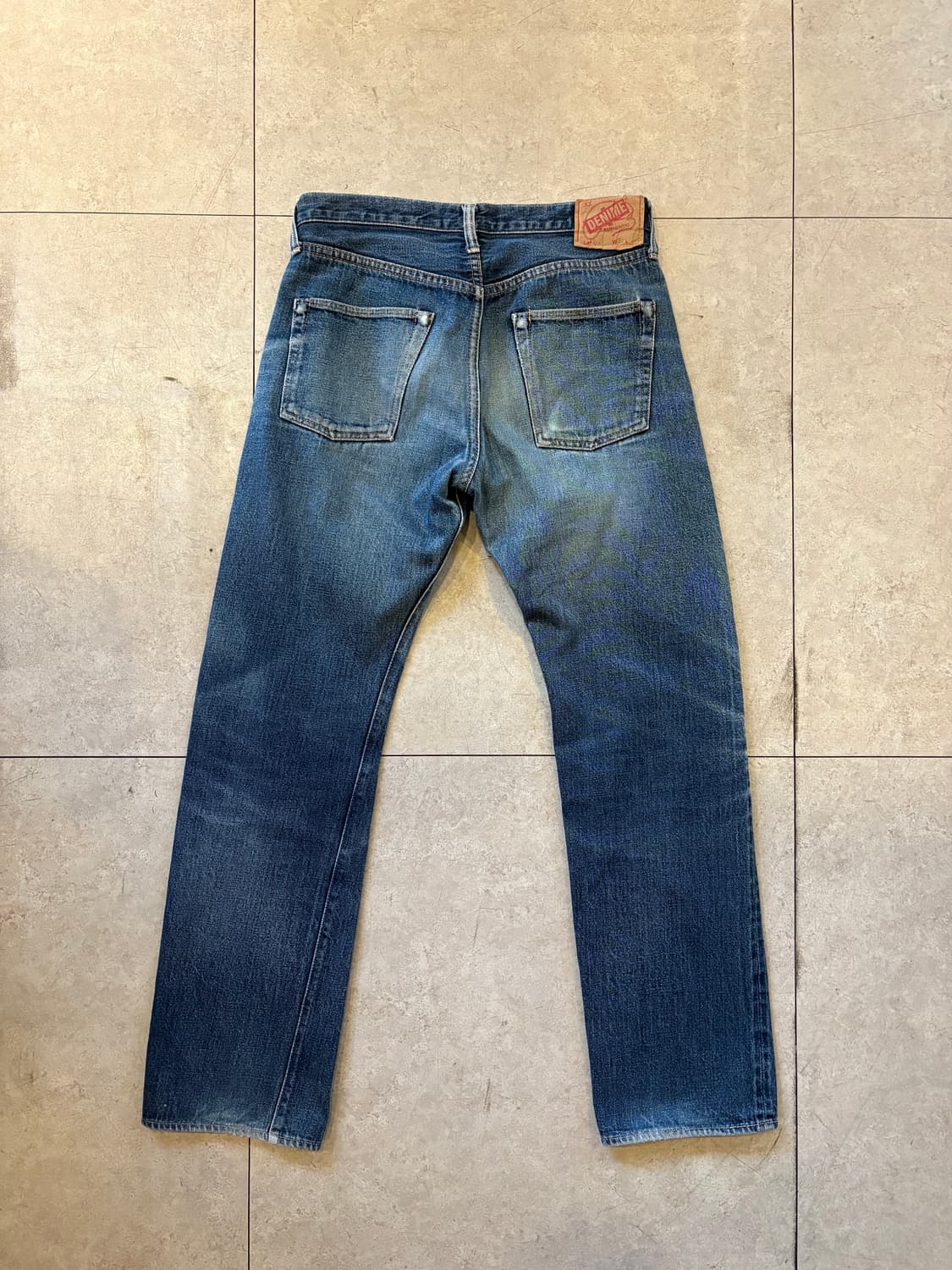 Denime 드님 셀비지 데님 스트레이트 팬츠 상품이미지1