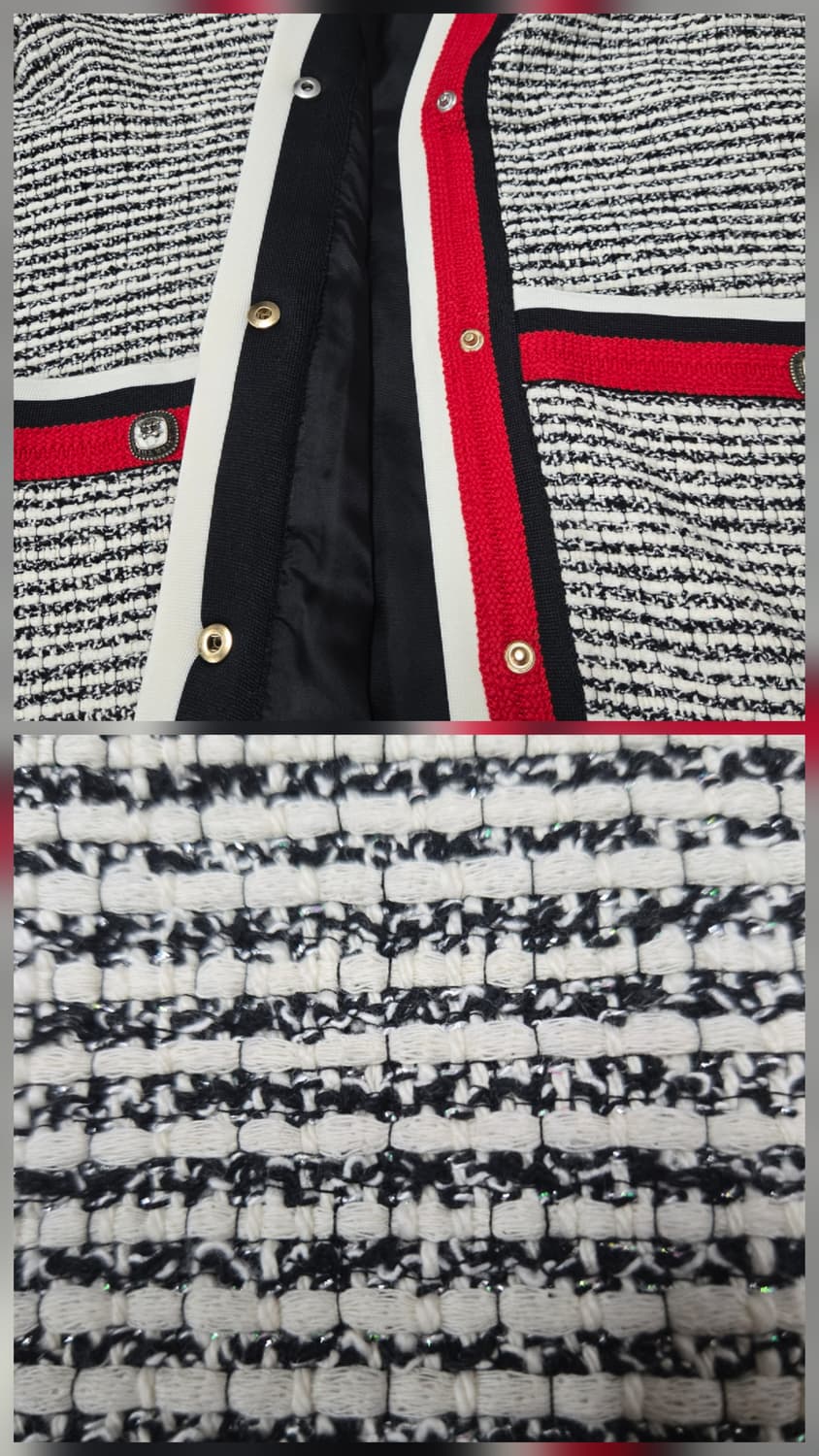 마쥬 비살라 트위드 자켓 에크루 느와르 상품이미지4