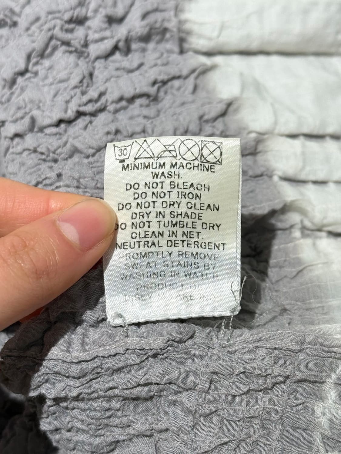 이세이 미야케 미 그레이 셔링 스트링 셔츠 상품이미지8