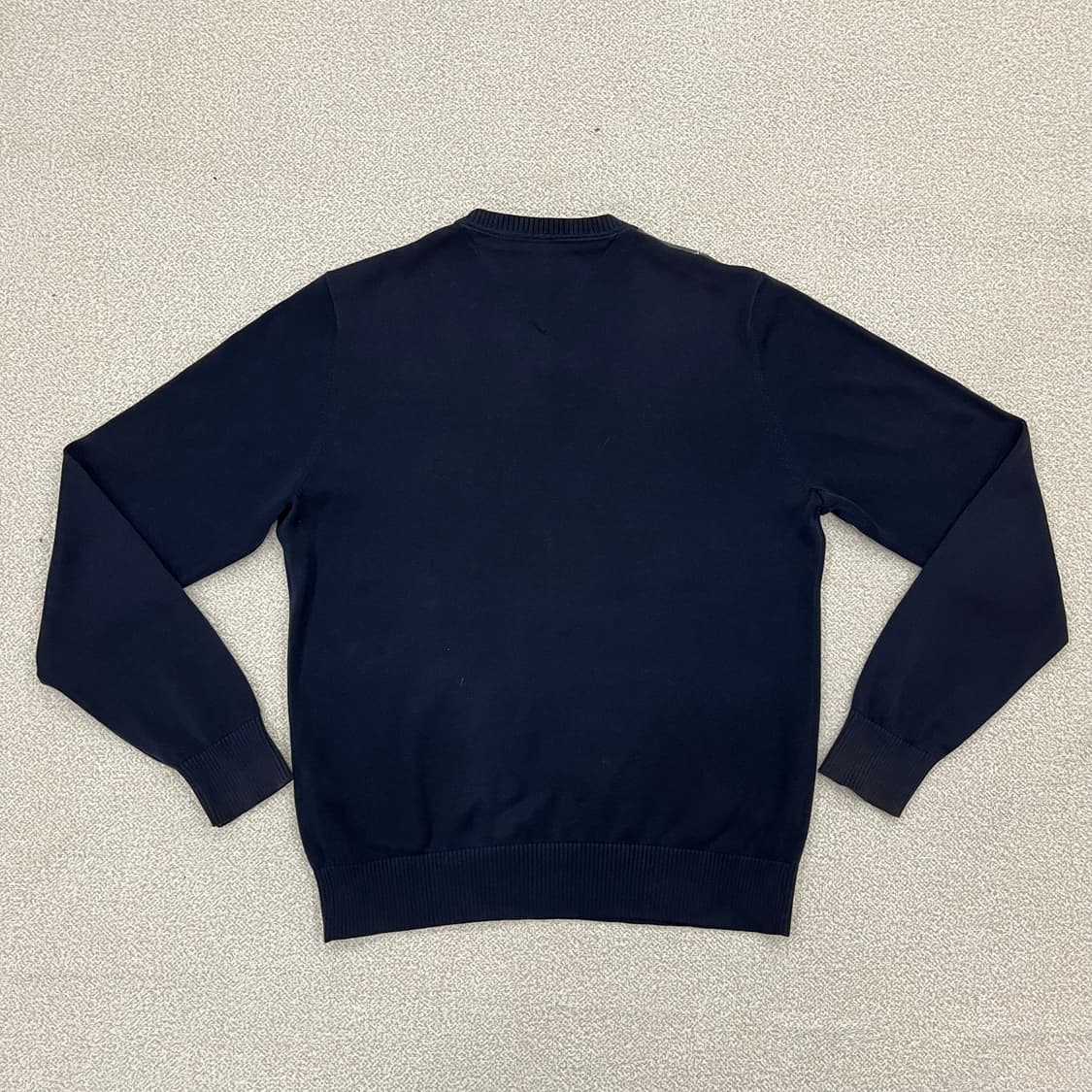 [S] 타미힐피거 아가일 체크 브이넥 니트 네이비 3938 상품이미지3