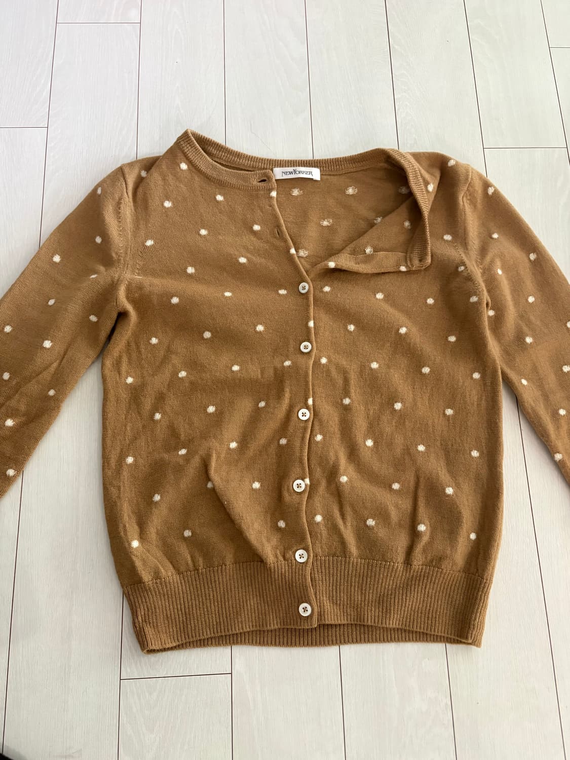 오츠빈티지 땡땡이 가디건 상품이미지1