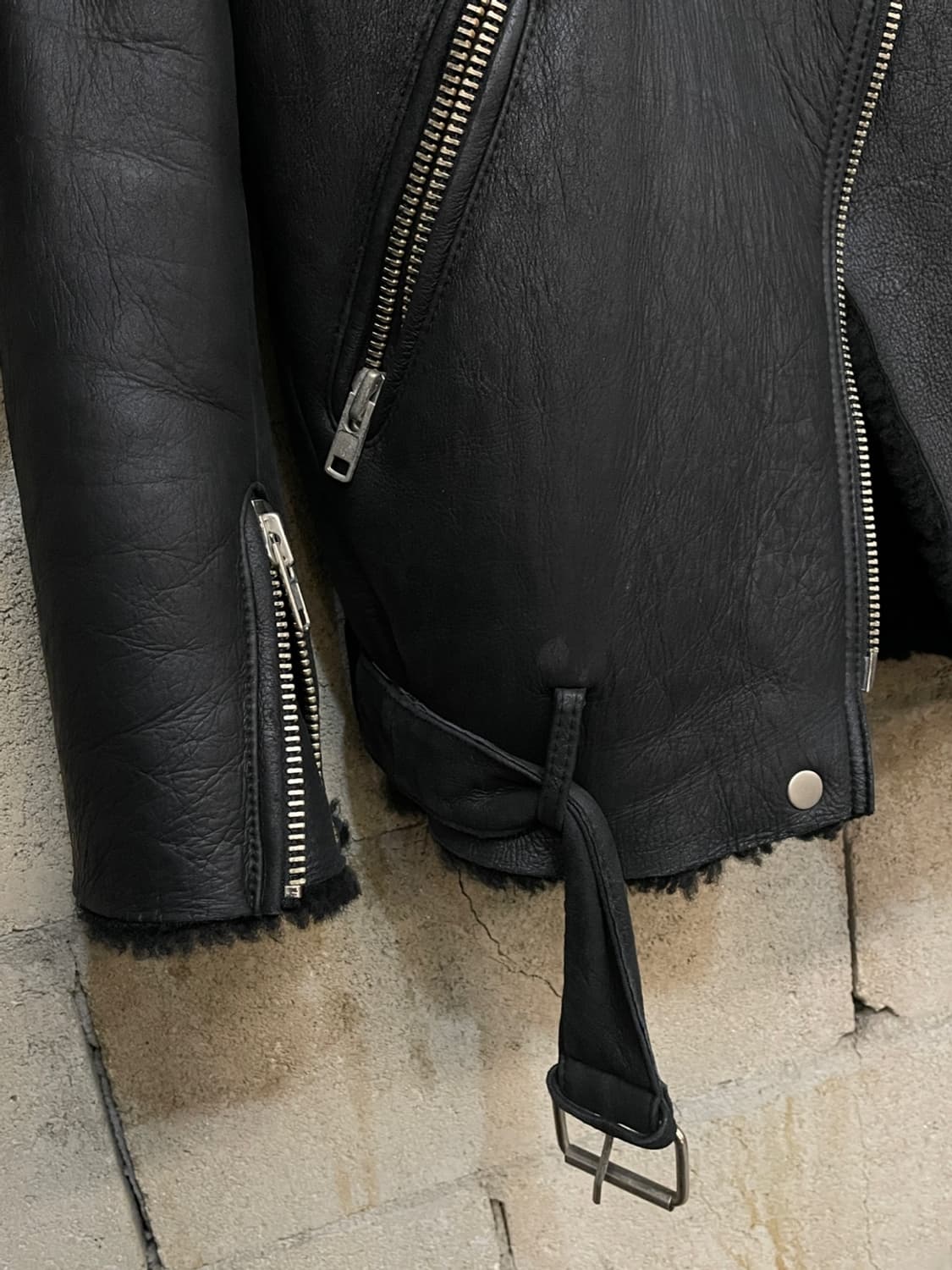 빈티지 램스킨 무스탕 자켓 상품이미지2