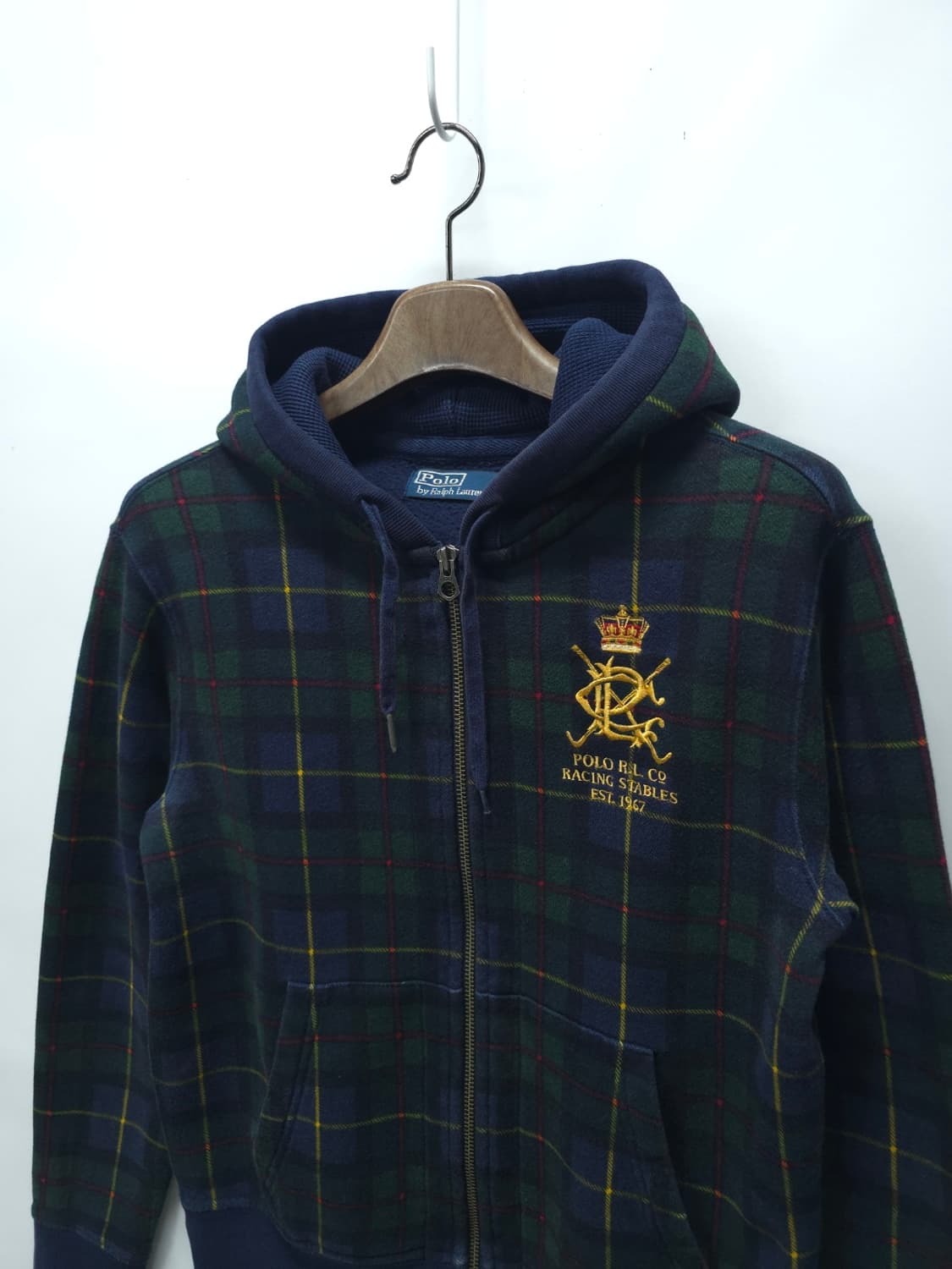 폴로 그린체크 양기모 후드집업 ( 여성66-66반 ) 상품이미지3