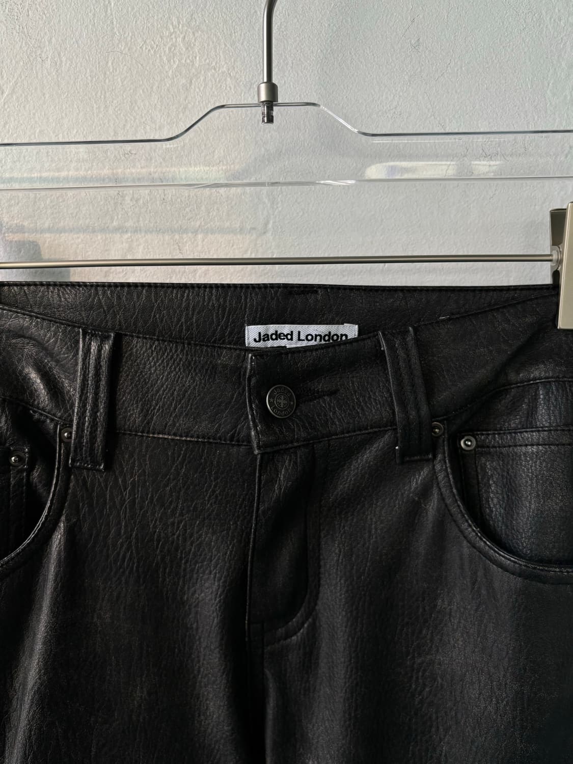 제이디드 런던 모토 드리프트 레더 부츠컷 트라우저 상품이미지3