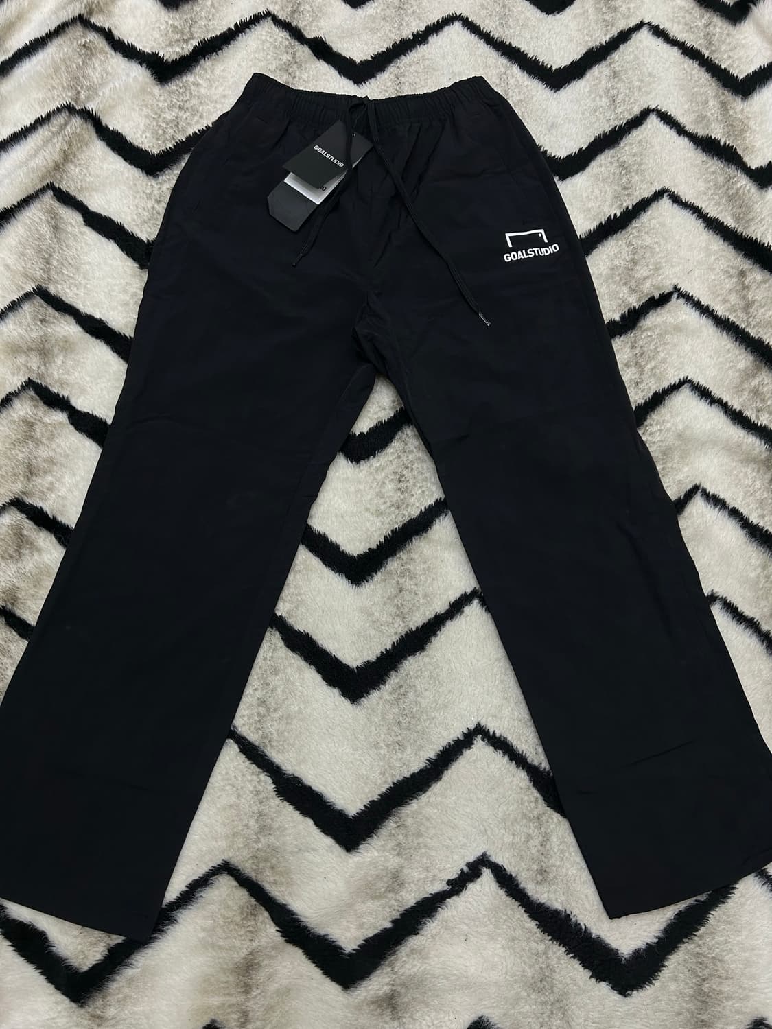 [M]골스튜디오 우븐팬츠/블랙 상품이미지2