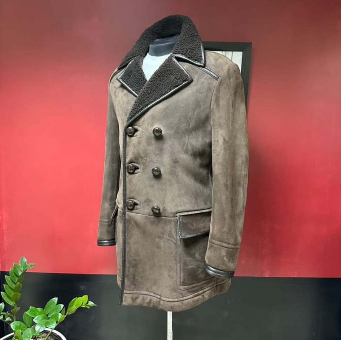 TOM FORD 톰 포드 더블코트(시어링-램스킨)54 사이즈-해외발송 상품이미지1