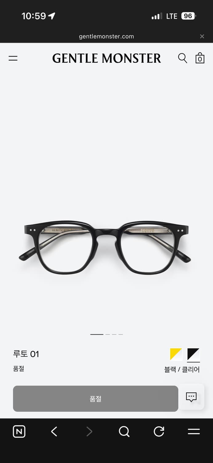 젠틀몬스터 루토01 블랙 상품이미지1