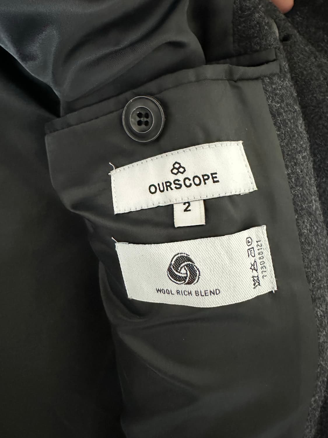 아워스코프 멜톤 울 더블 코트 상품이미지5