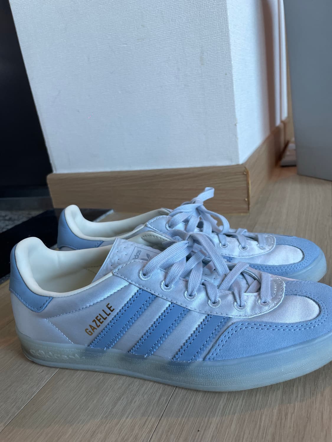 아디다스 가젤 인도어 우먼스 헤일로 블루 235 상품이미지6