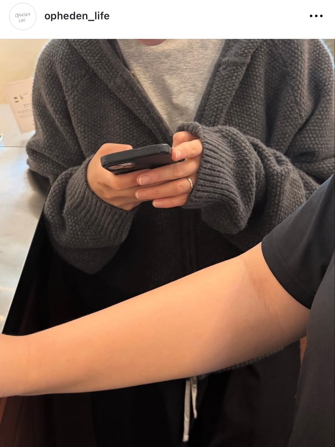 오브헤덴 집업후디 opheden knit Zip-up hoodie 상품이미지2