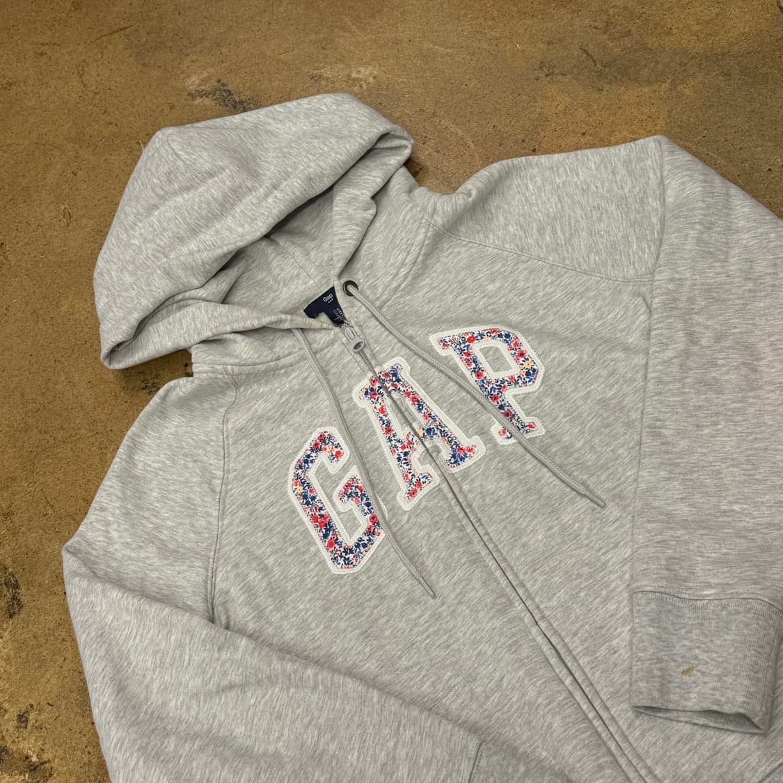 갭 그레이 플라워 모리 후드집업  상품이미지1