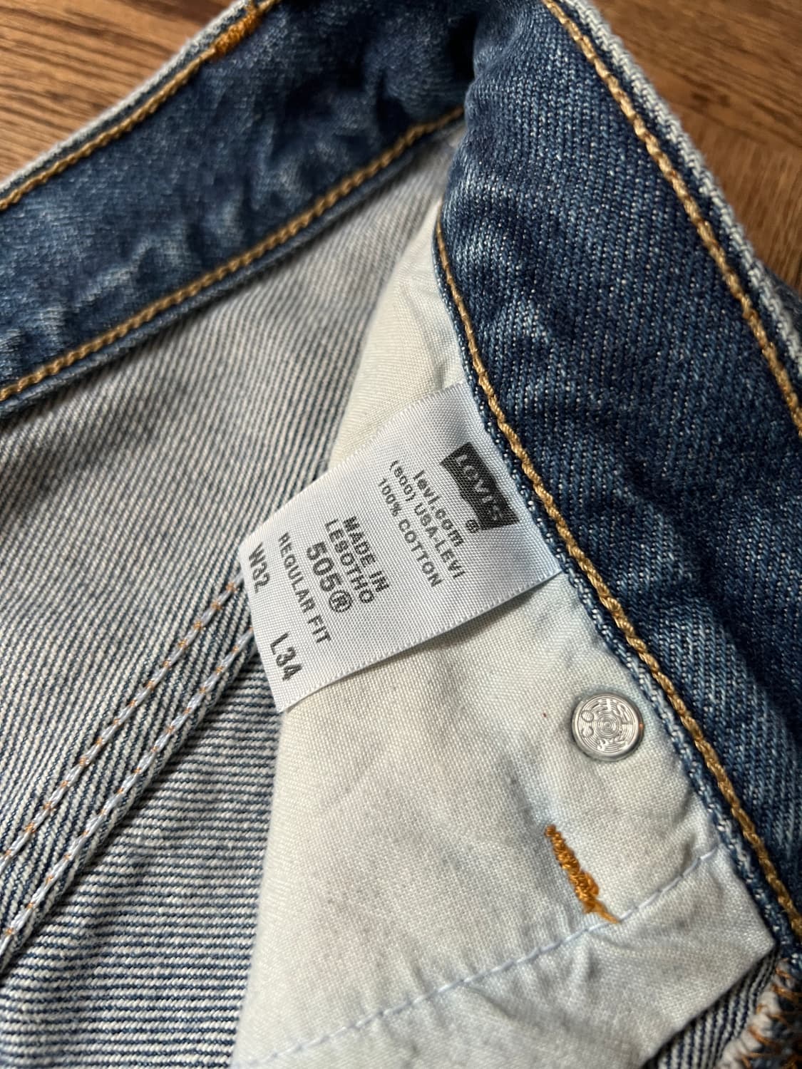 [32]00's 리바이스 USA 505 빈티지 워싱 데님 팬츠 상품이미지6
